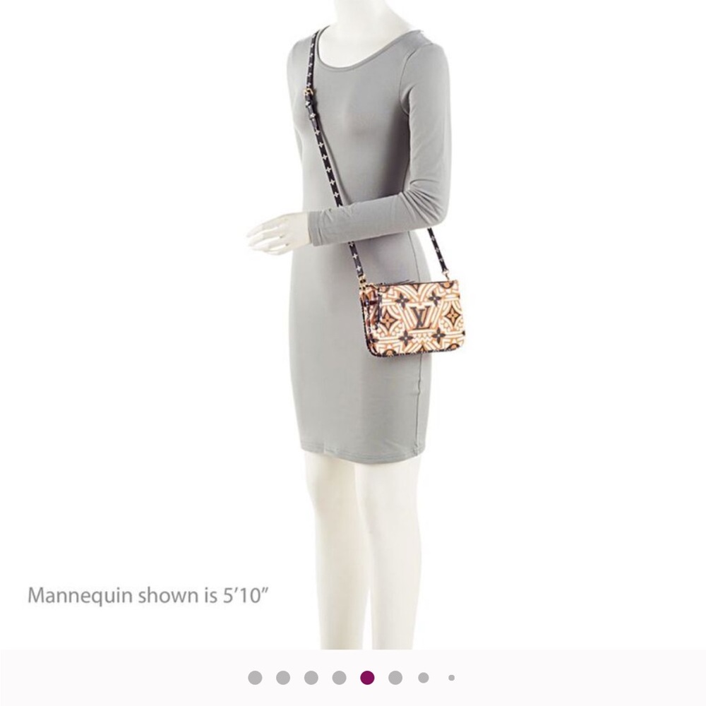 Louis Vuitton Crafty Double Zip Pouchette Crossbody Bag - Picture 12 of 16